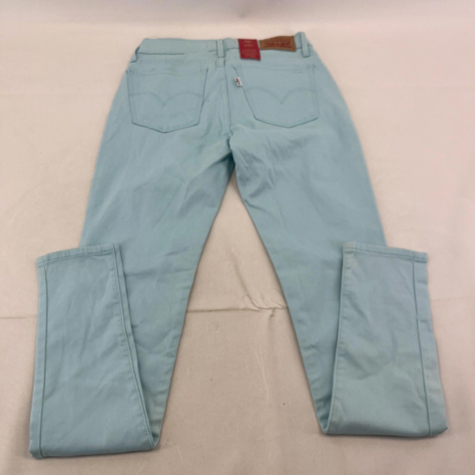 Levi's 710 Super Skinny Stretch Jeans in Baby Blue W26" L30" - See Details
