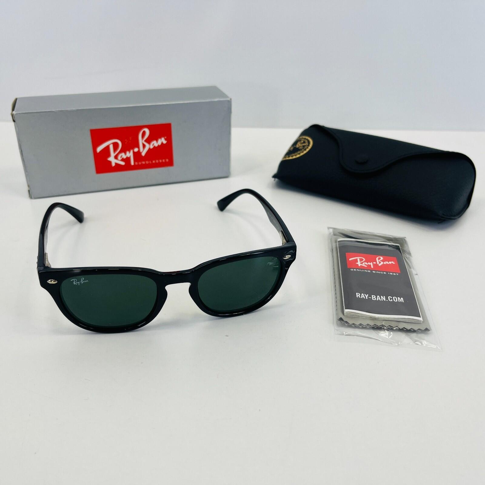 Ray-Ban Sunglasses RB4140 601 49-20 145 3N Black w/ Green 49mm Lenses - New