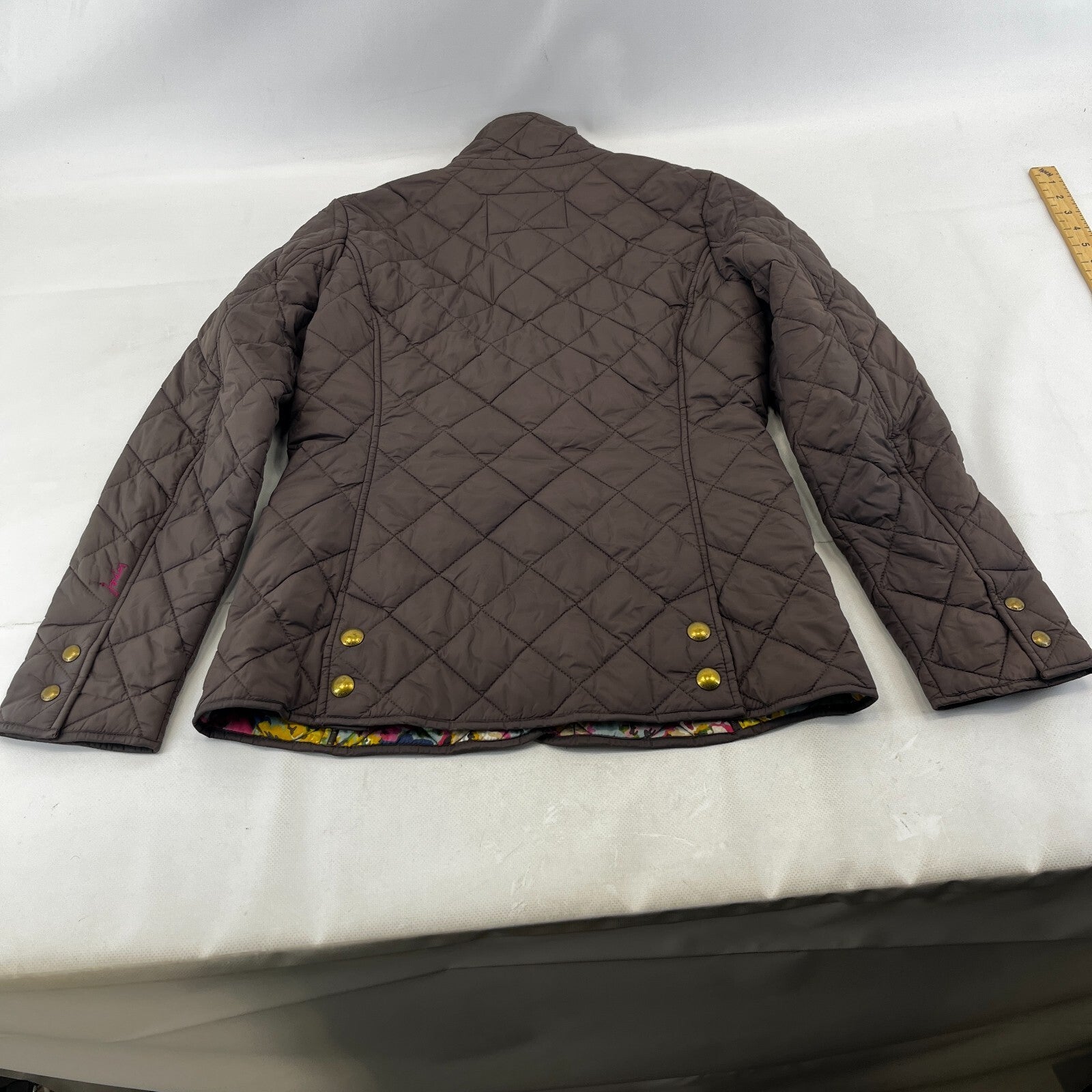 Tom Joule Joules Quilted Jacket in Chocolate Brown UK size 10