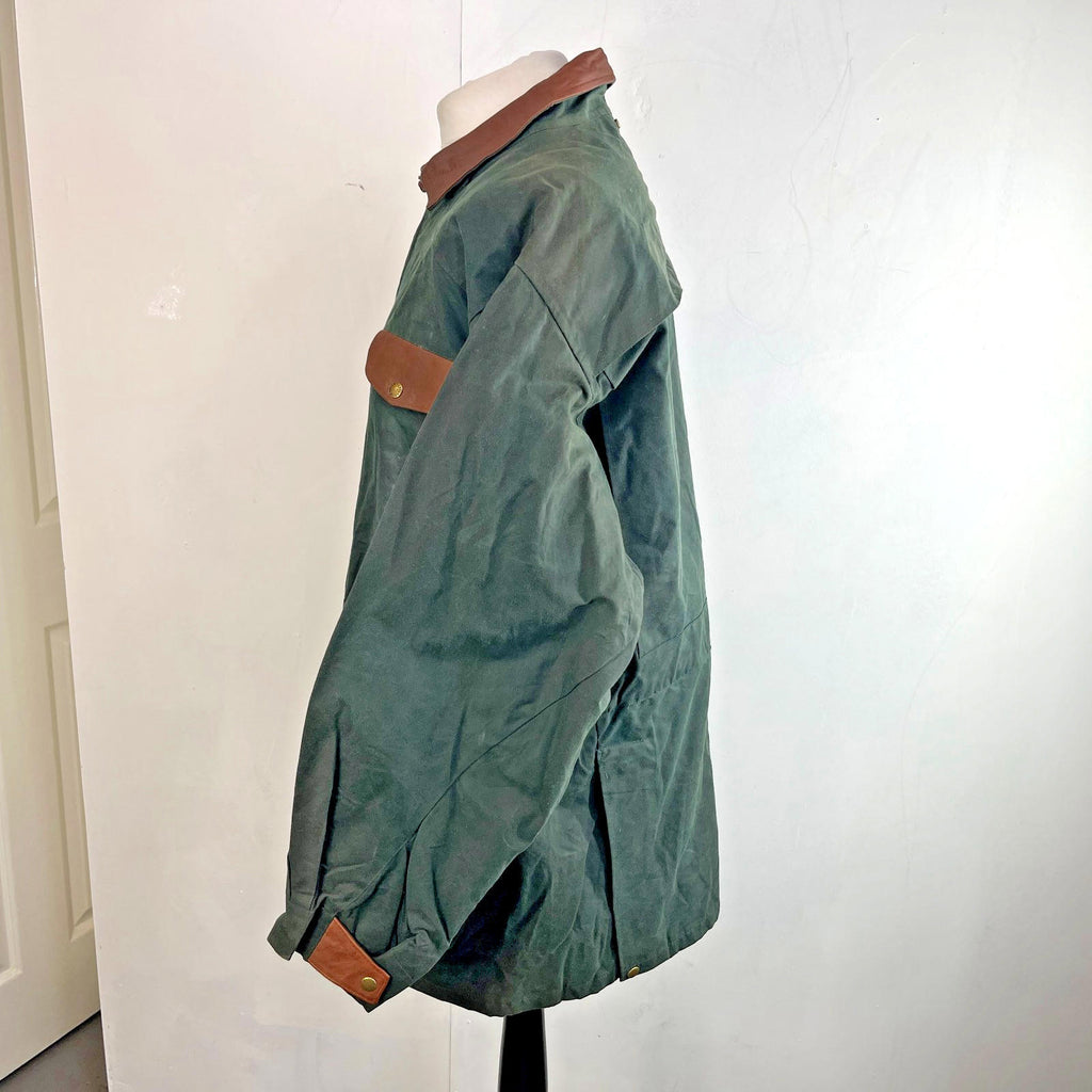 Koolah Middy Premium Wax Jacket Dark Green Made in Canada size 2XL fits like 4XL