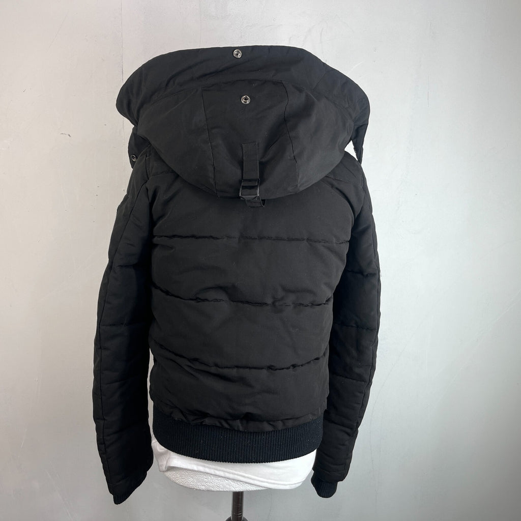 Superdry Everest Mountain Parka in Black with Hood UK Women's size 12