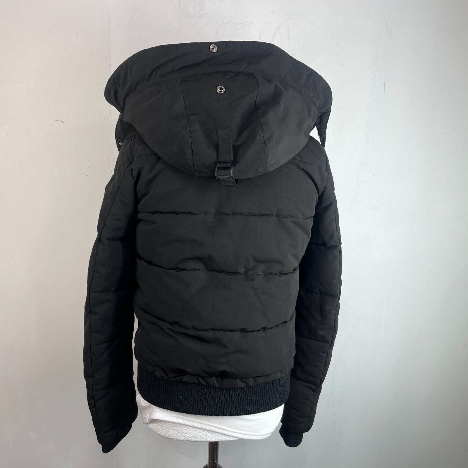 Superdry Everest Mountain Parka in Black with Hood UK Women's size 12