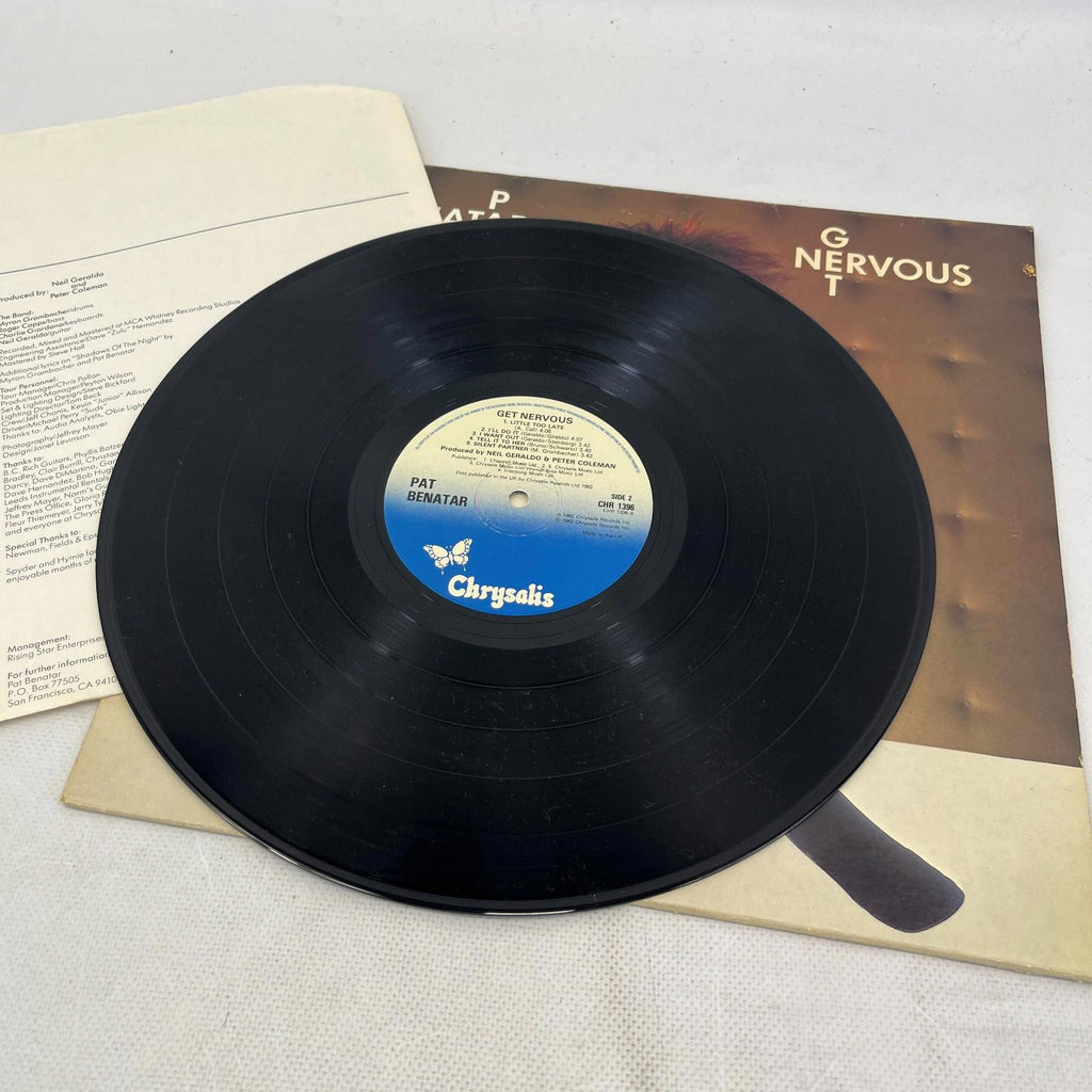 Pat Benatar Get Nervous LP Album Vinyl Record 1982 CHR 1396 Chrysalis - EX/EX
