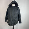 Miller & Simons Wax Jacket in Black with Removable Hood UK size S
