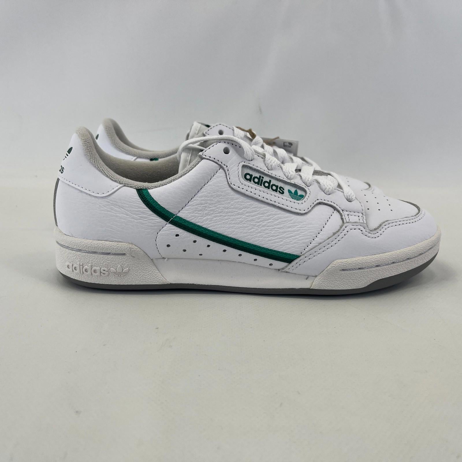 Adidas Originals Continental 80 White Green Adult Trainers Size UK 6
