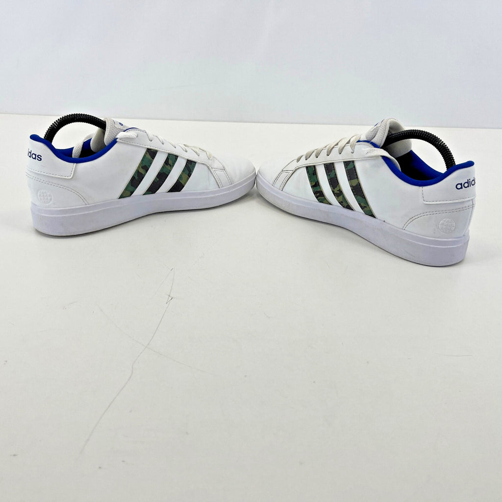 adidas Grand Court 2.0 Shoes Trainers White/Blue/Camo Size UK 5.5 EU 38 2/3
