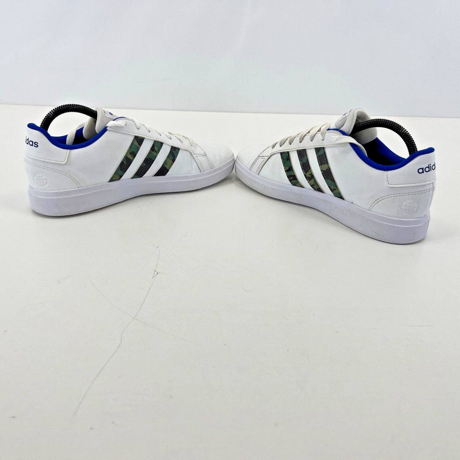 adidas Grand Court 2.0 Shoes Trainers White/Blue/Camo Size UK 5.5 EU 38 2/3