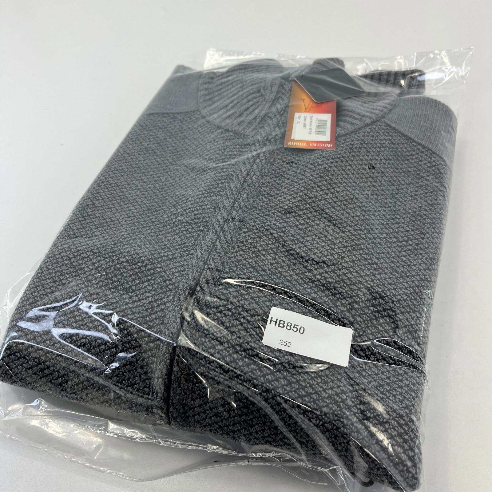 Raphael Valencino Thermal Fleece Lined Jacket Grey Long Sleeve Mens XL - New