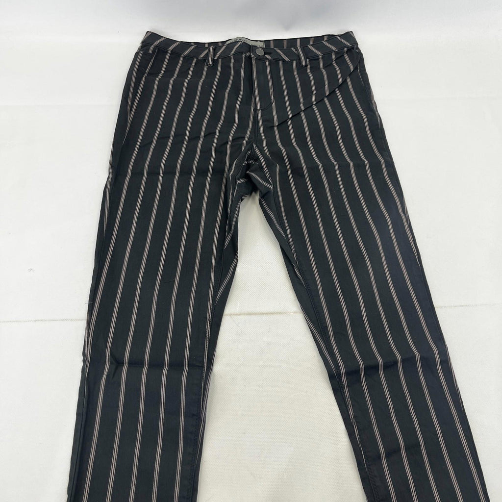 C&A Clockhouse Womens Black Striped Jeans Jegging Leg Skinny size 44R - NWOT