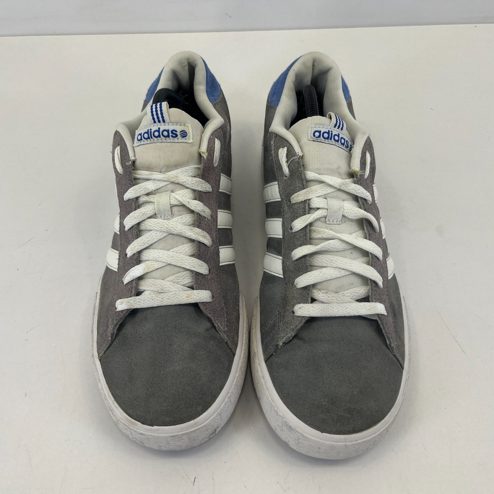 Adidas Neo Suede Leather Trainers in Grey Blue 2015 size UK 12 EU 47 1/3