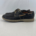 Clarks Unstructured Deck Shoes Mens Blue Soft Leather Nautical Boat UK 9.5 EU 44