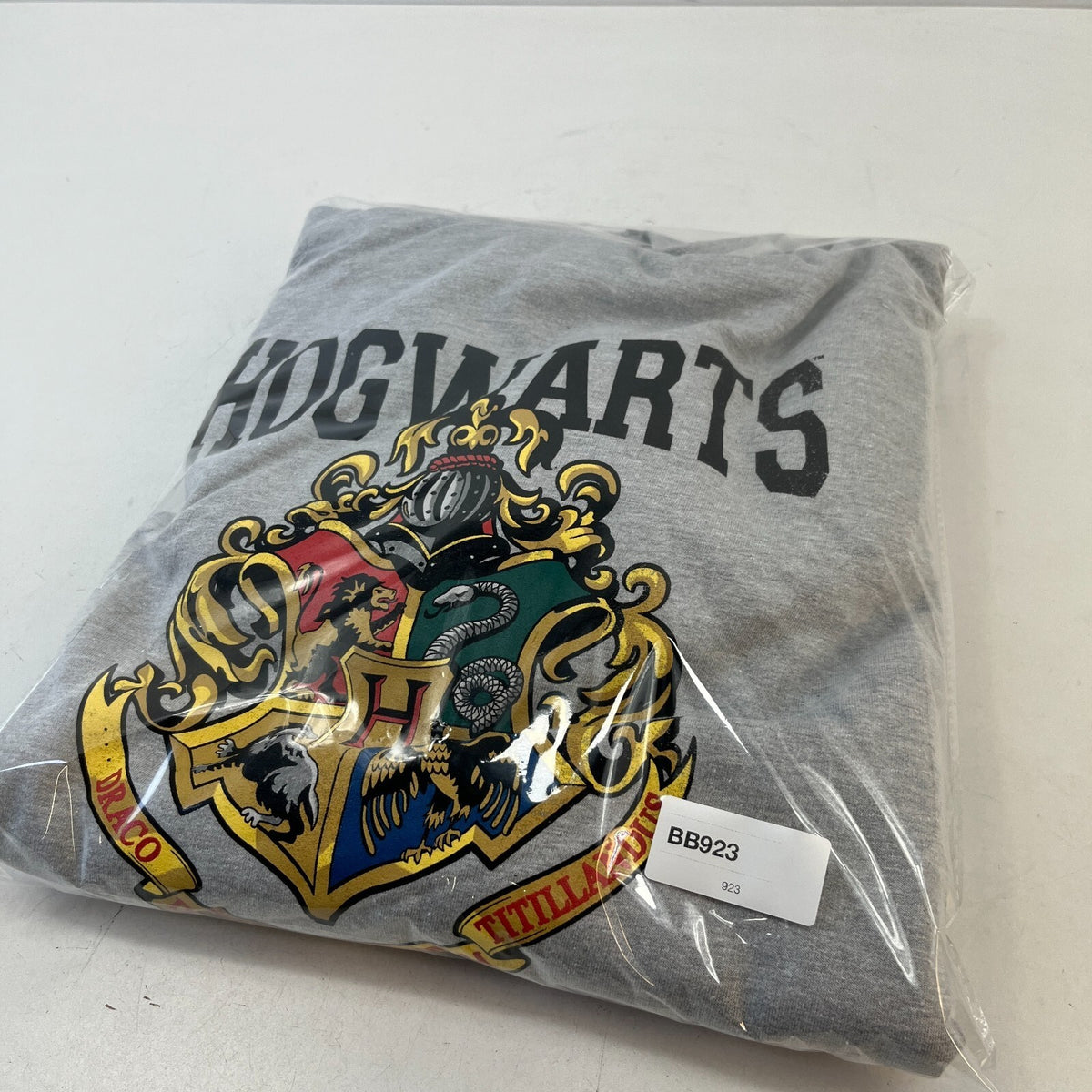 Harry Potter Hogwarts Unisex Pullover Hoodie Official Licensed Grey size 2XL New