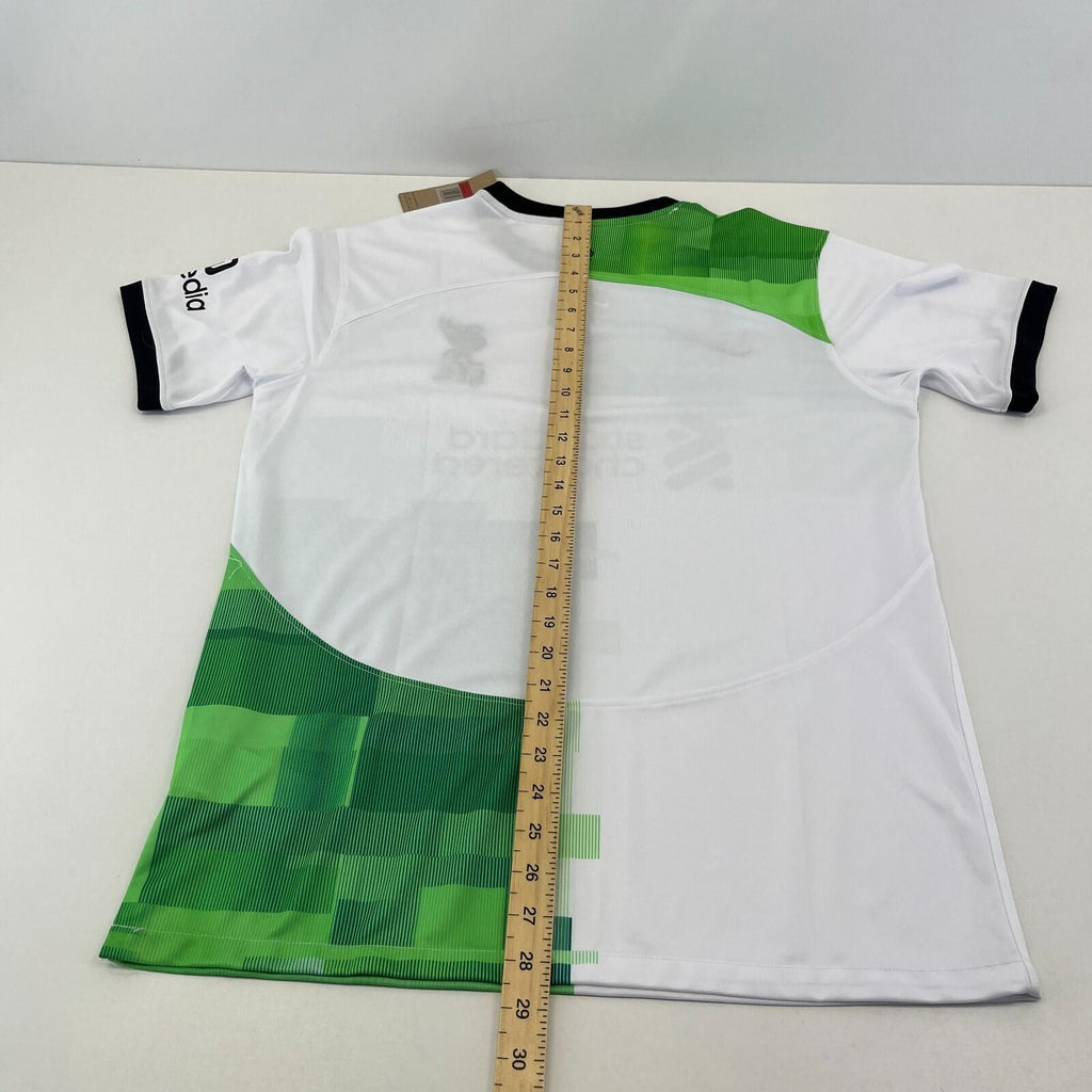 Nike Liverpool FC 2023-24 Away Shirt size Large Dri-Fit White Green