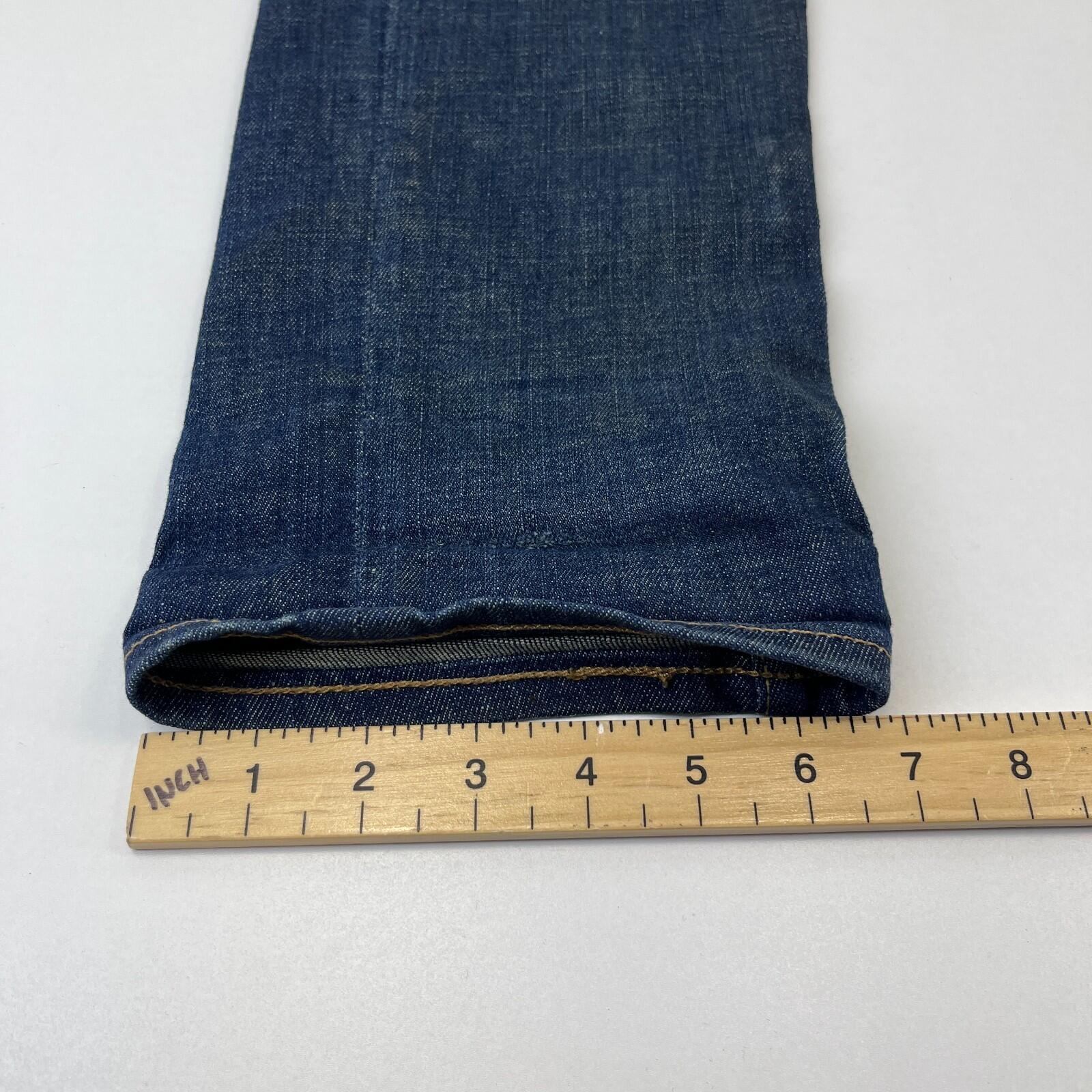 Levis 511 Distressed Slim Fit Jeans W32 L30 Blue Denim Straight Leg Mens Casual