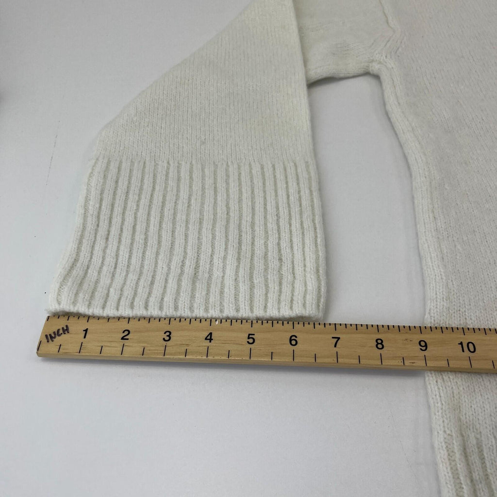 Sweaty Betty Alpine Wool Crew Neck Jumper Sweater in Lily White size S Alpaca