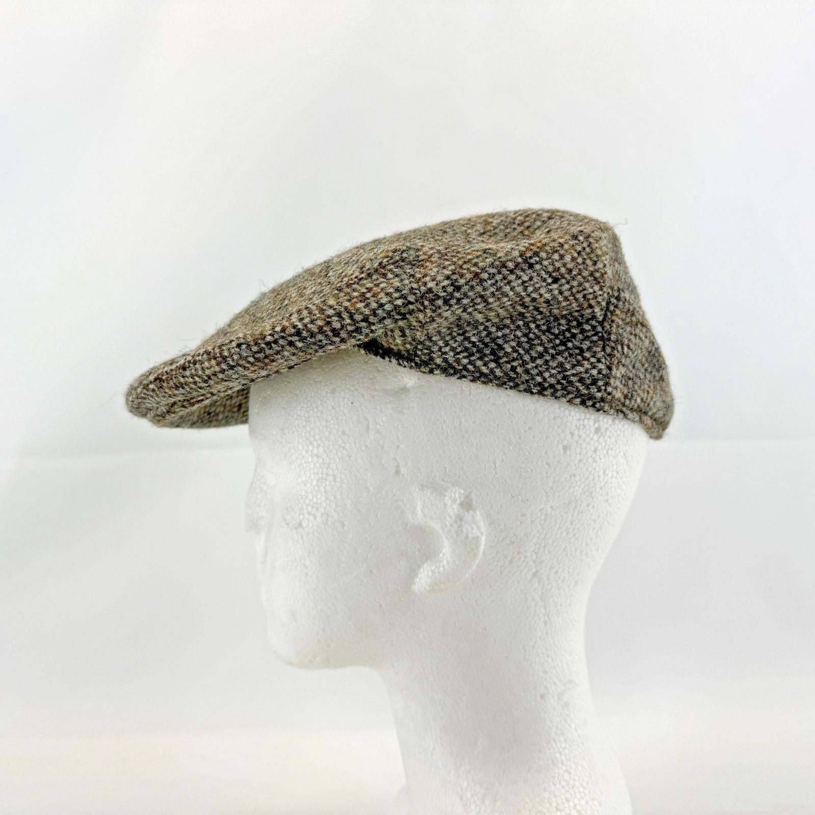 Vtg Christys of London Crofter Flat Cap Peaky Blinders 100% Wool 55cm 6 3/4
