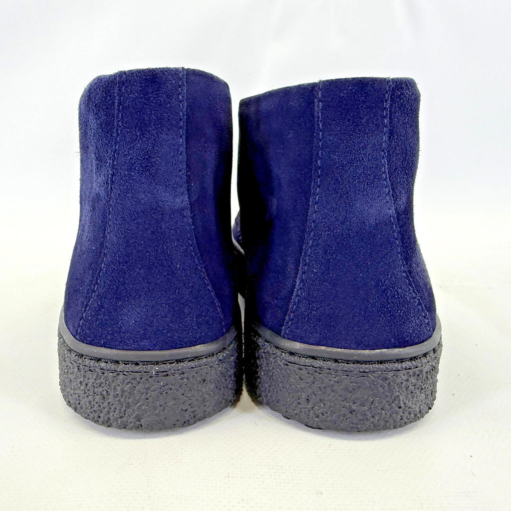 Delicious Junction Bullitt Suede Desert Boots in Dark Navy Blue size UK 7 EU 41