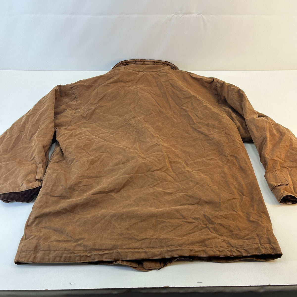 Tayberry & Co Wax Jacket Mens UK L Distressed Look Brown Insulated Coat England