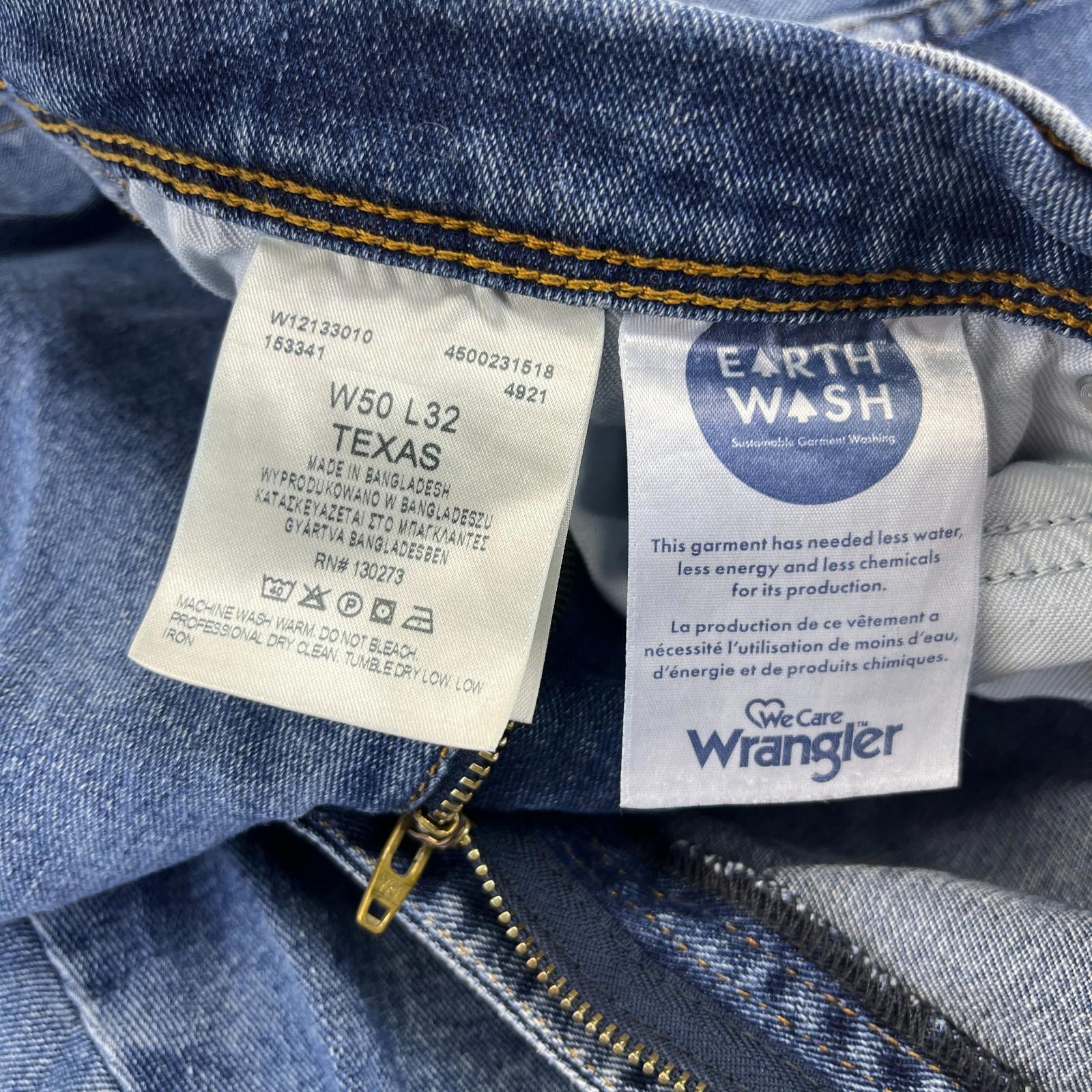 Wrangler Texas Straight Leg Jeans in Blue - Men's W50" L32"