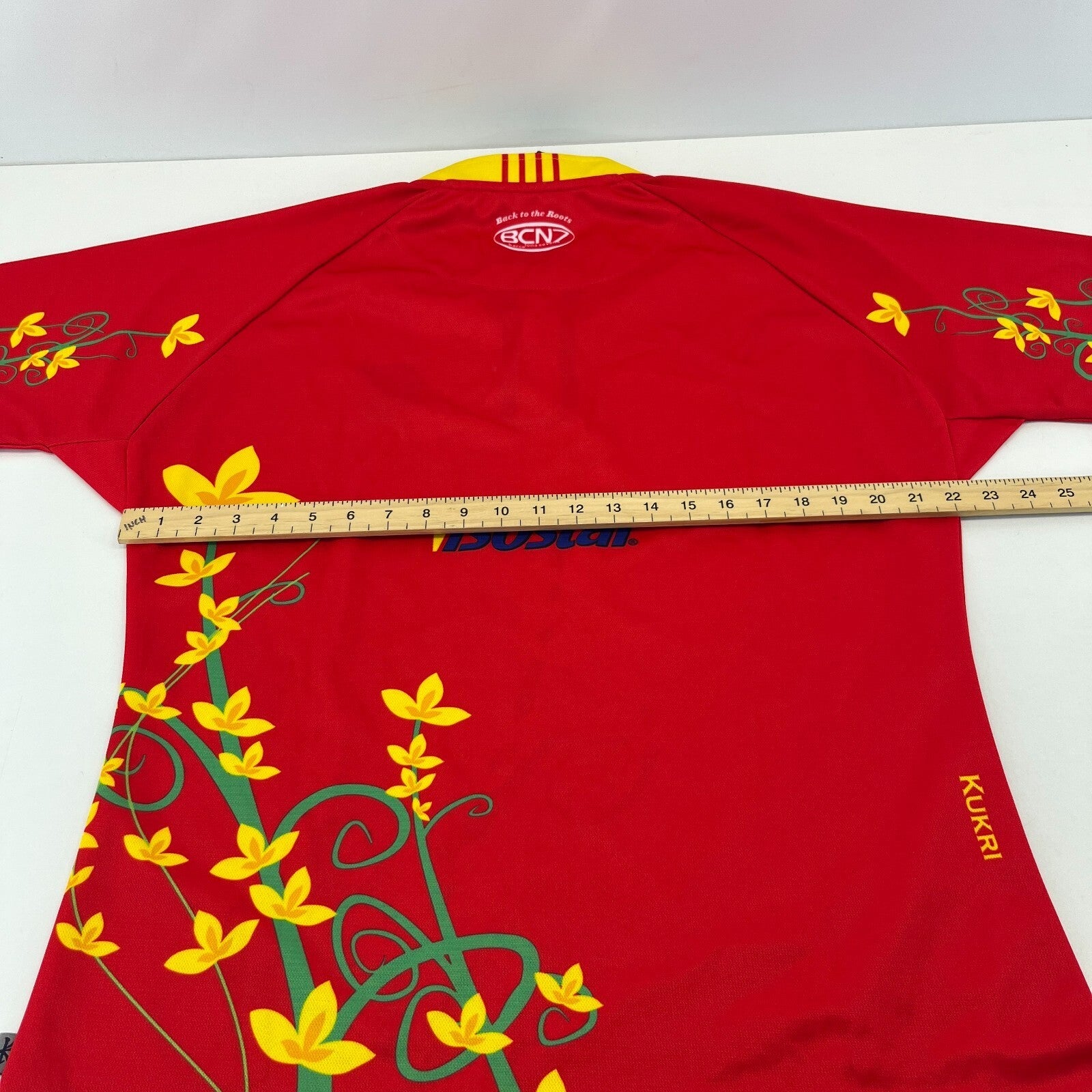 Kukri Enginyers RUFC Short Sleeve Rugby Shirt Red & Yellow Women's size 2XL  New