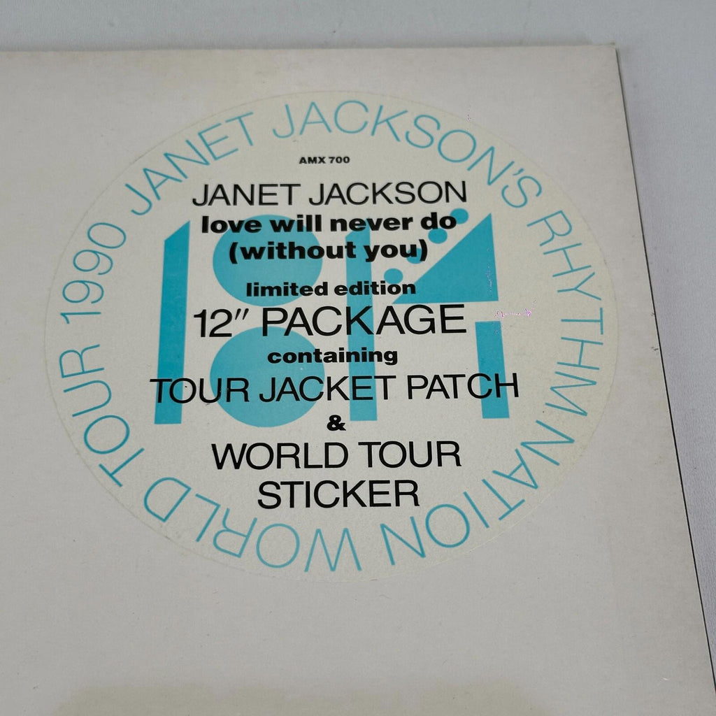 Janet Jackson 12" Vinyl Single Love Will Never Do (Without You) NM/VG