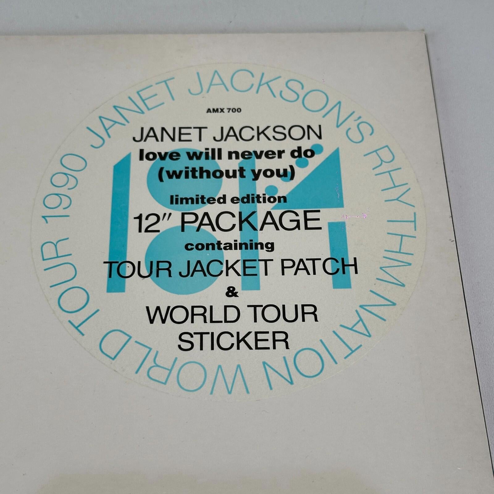 Janet Jackson 12" Vinyl Single Love Will Never Do (Without You) NM/VG