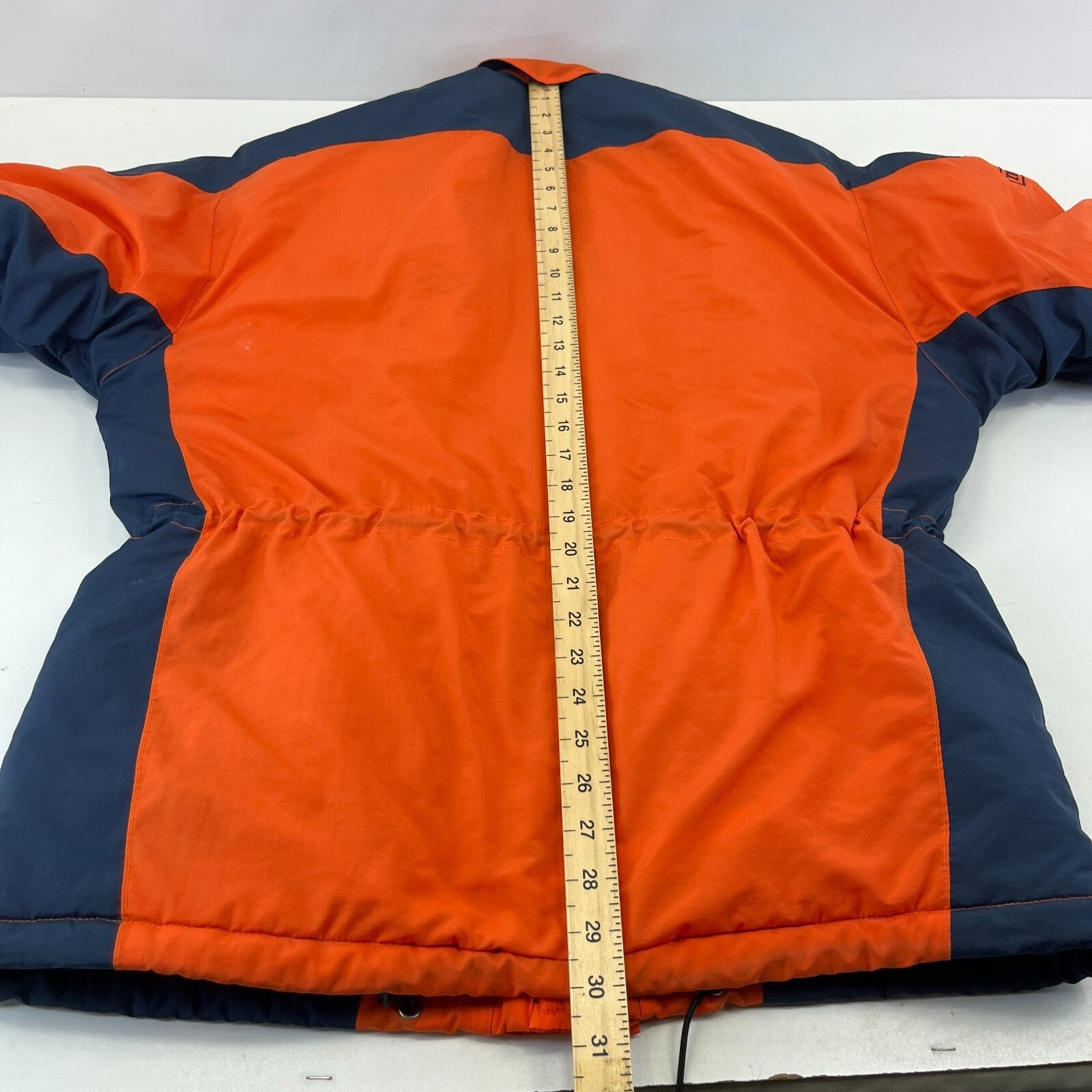Vintage No Where Recco Ski Coat Jacket Orange/Blue Women's US 15/16 UK 18/20