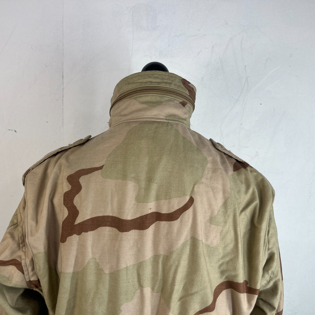 US Army Surplus Issue DCU Desert Camo Tri Colour M65 Cold Weather Jacket Medium-Regular