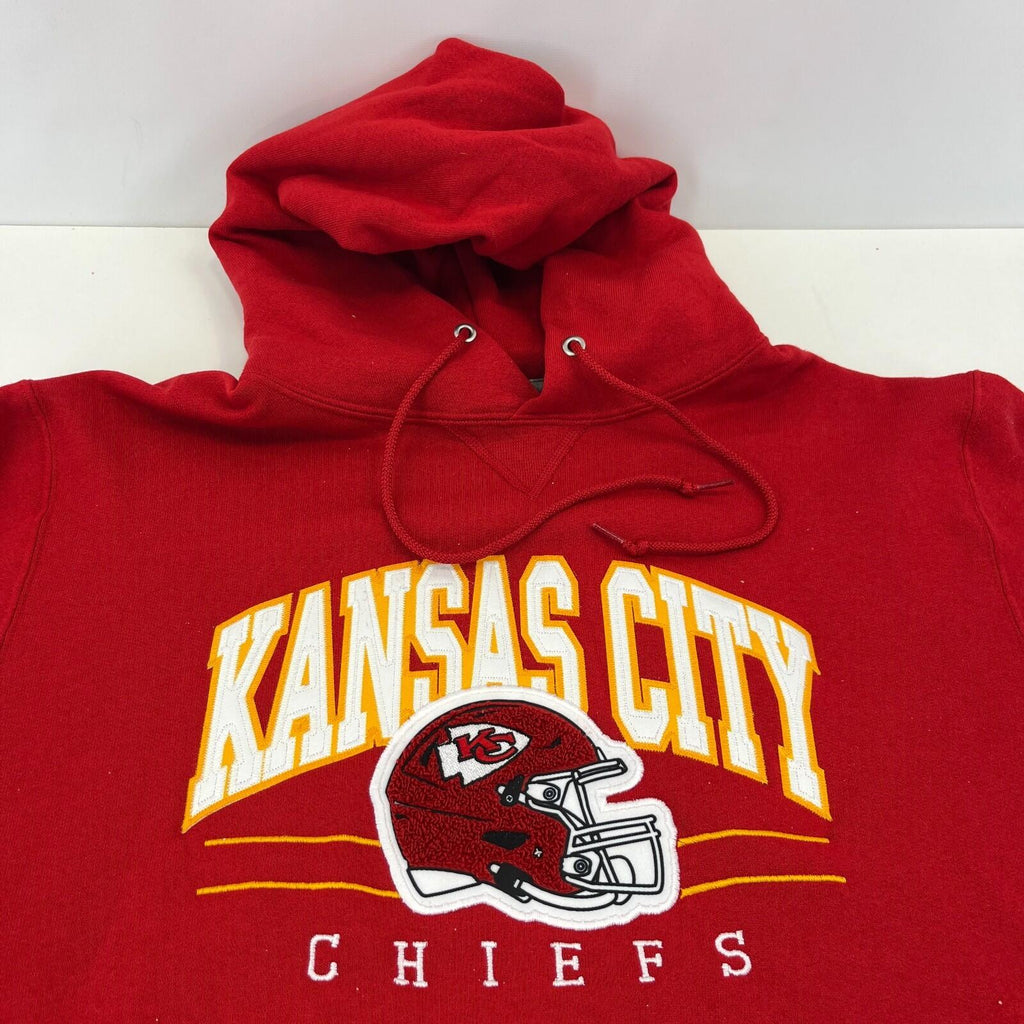 NFL Kansas City Chiefs Red Hoodie Pullover Jumper size Large - New - See Details