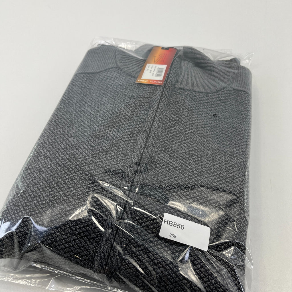 Raphael Valencino Thermal Fleece Lined Jacket Grey Long Sleeve Mens 2XL - New