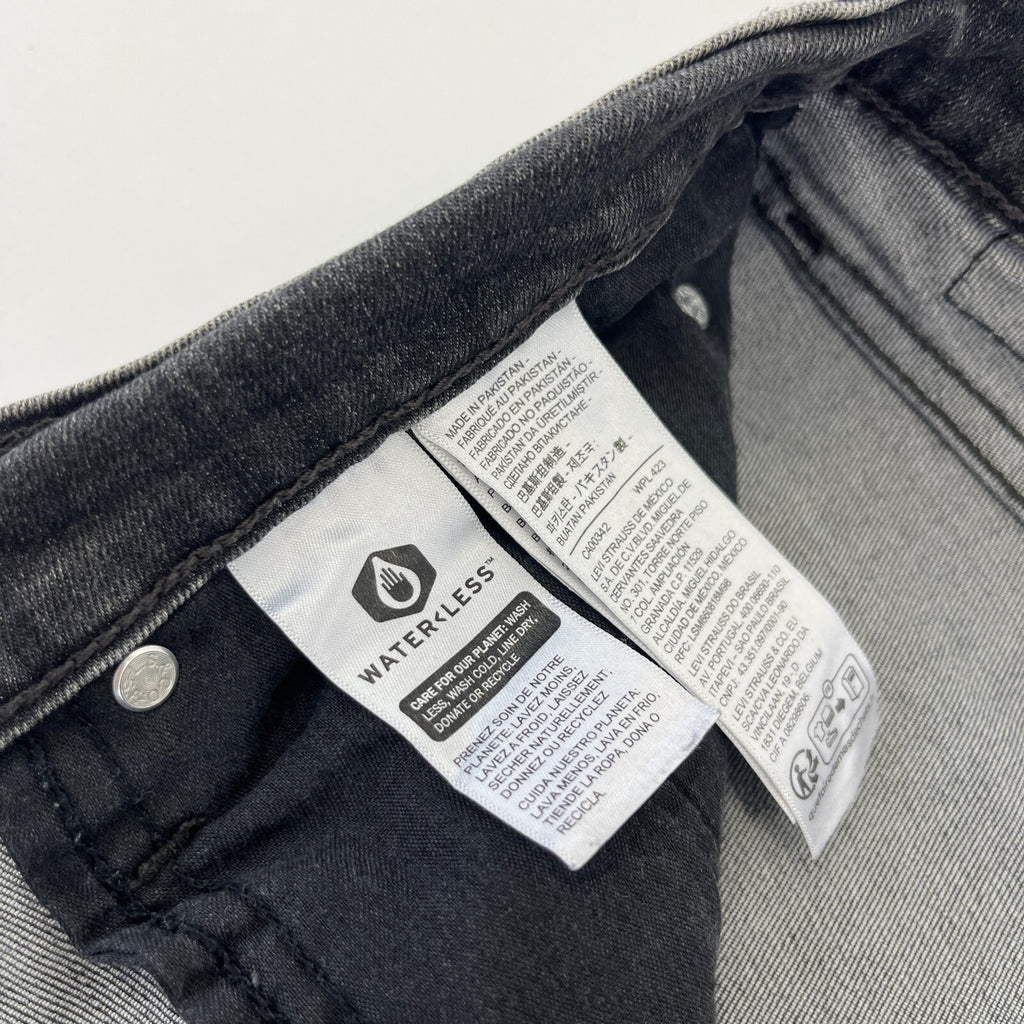 Levi’s 724 High Rise Straight Jeans Charcoal Grey W32" L30"