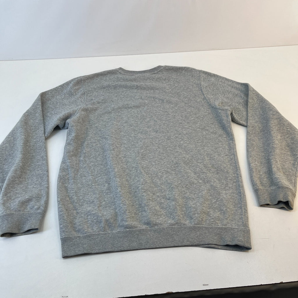 Nike Pullover Sweatshirt Grey Long Sleeve All Seasons Logo size Small