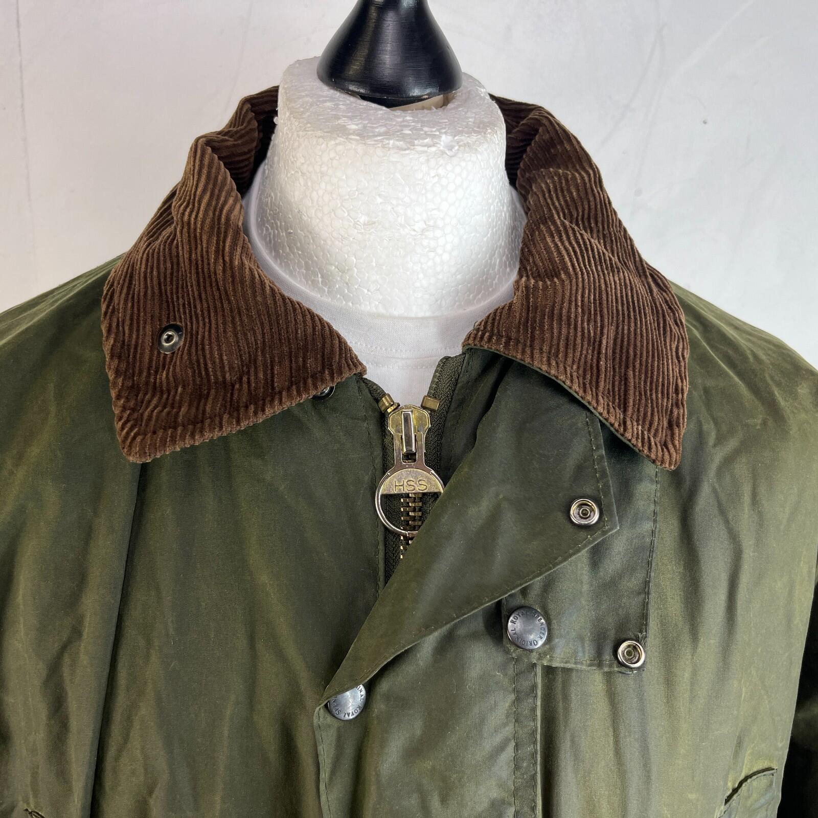 Royal Spencer Mens Wax Hunting/Farming Jacket in Green size Large