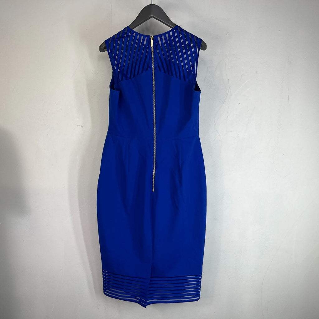 Ted Baker Mini Dress Royal Blue 1980’s Style size 3 (fits UK 12) - VGC