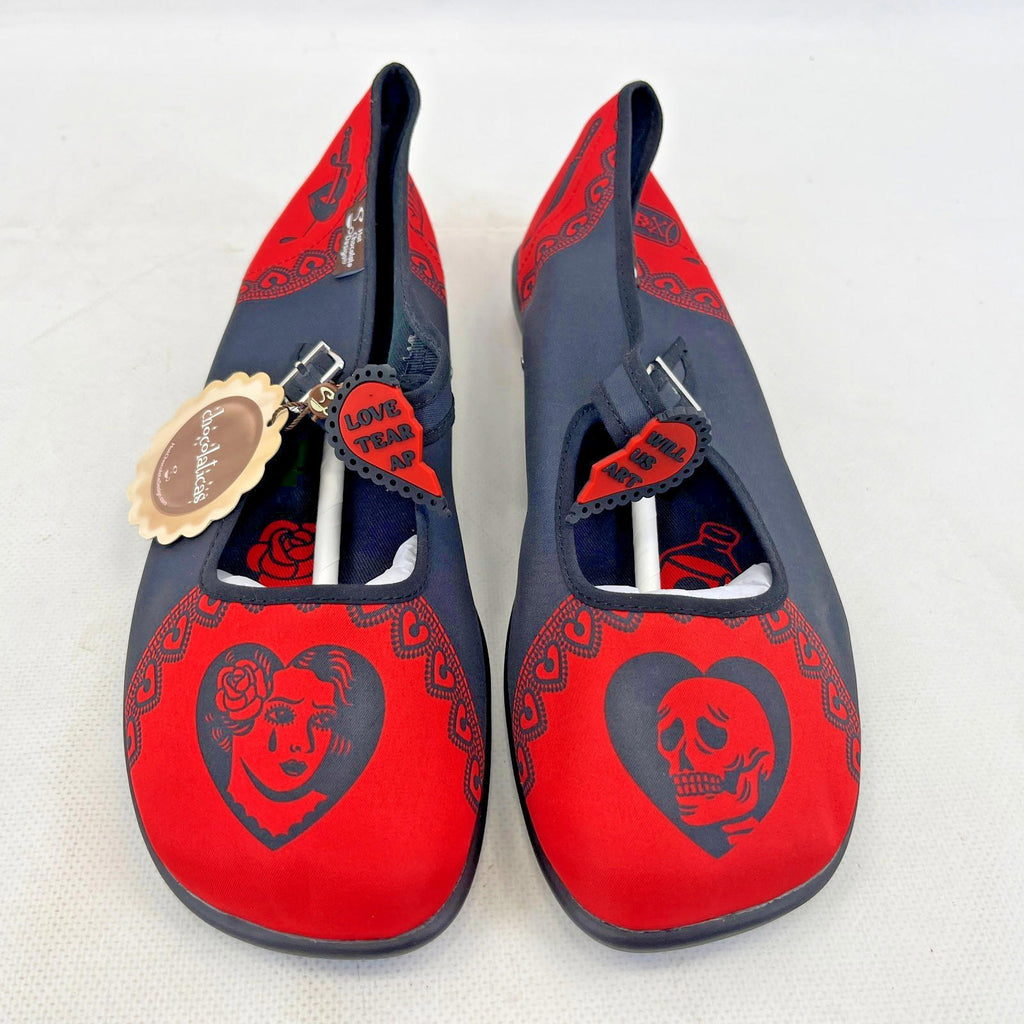 Chocolaticas Mary Jane Shoes Love Will Tear Us Apart UK 8 with Authenticity Cert