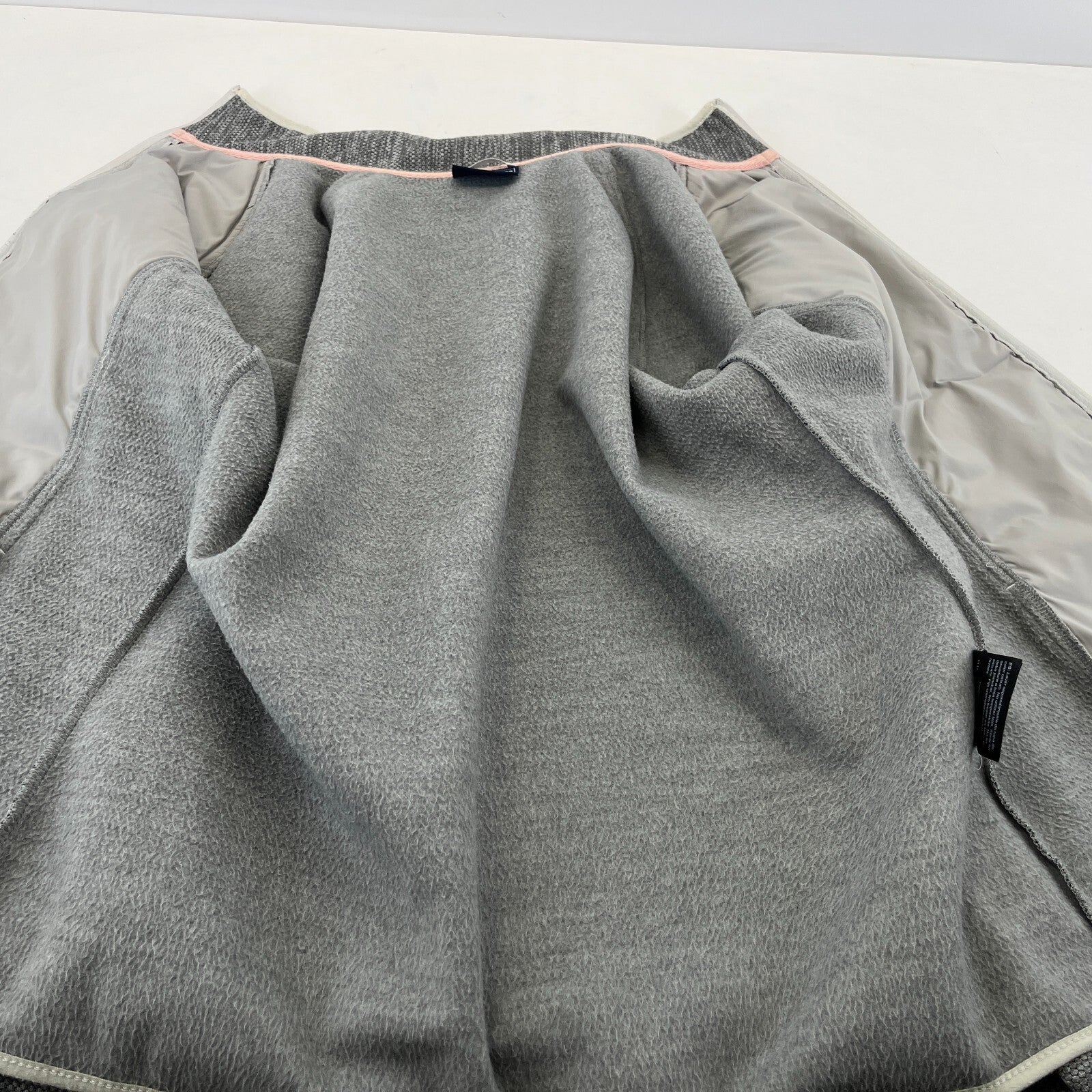 Craghoppers Womens Hybrid Fleece Jacket Grey Padded Quilted Size UK 18 - EU 44