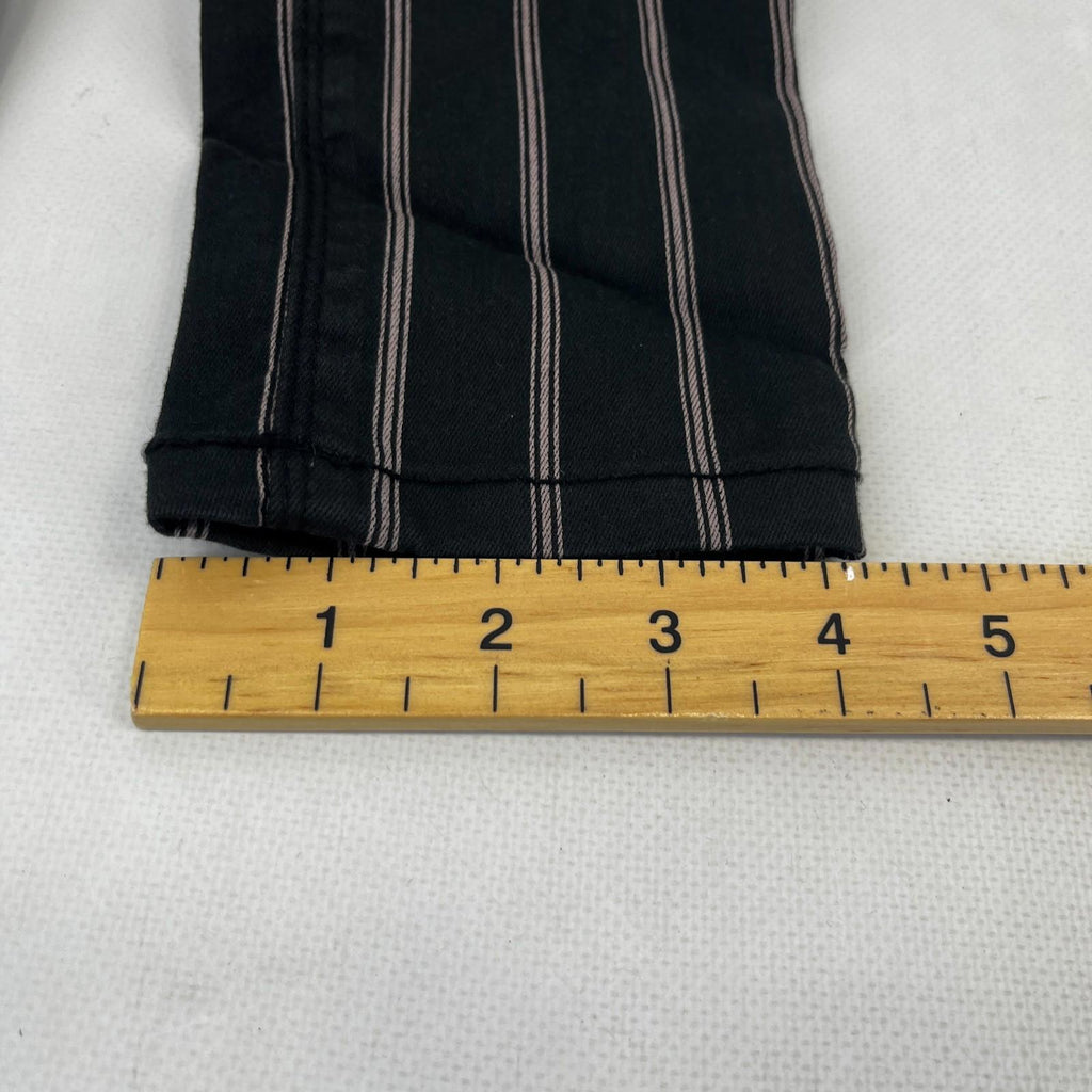 C&A Clockhouse Womens Black Striped Jeans Jegging Leg Skinny size 34R - NWOT