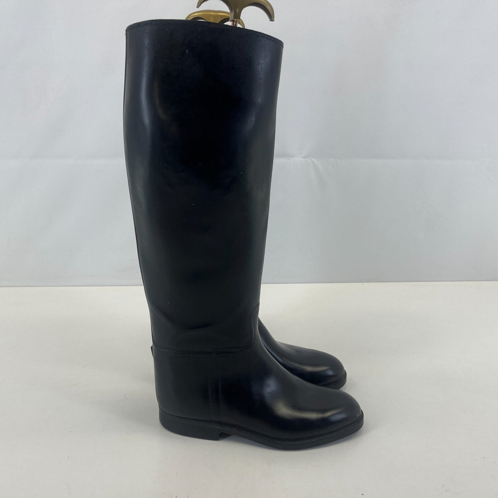 Aigle Black Leather Horse Riding Boots size UK 2.5 EU 35
