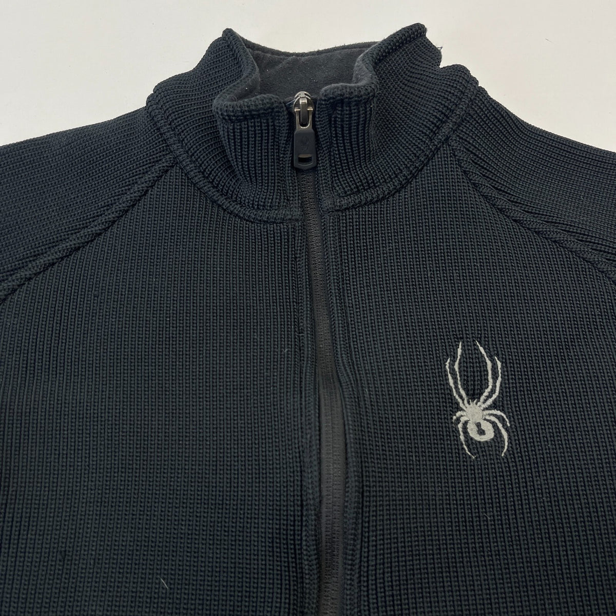 Spyder Quarter Zip Fleece Lined Pullover Top in Black size Small