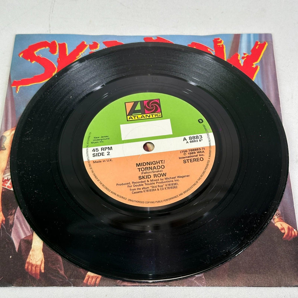 Skid Row - 18 & Life / Midnight Tornado 7" Vinyl Single Record Ex/Ex