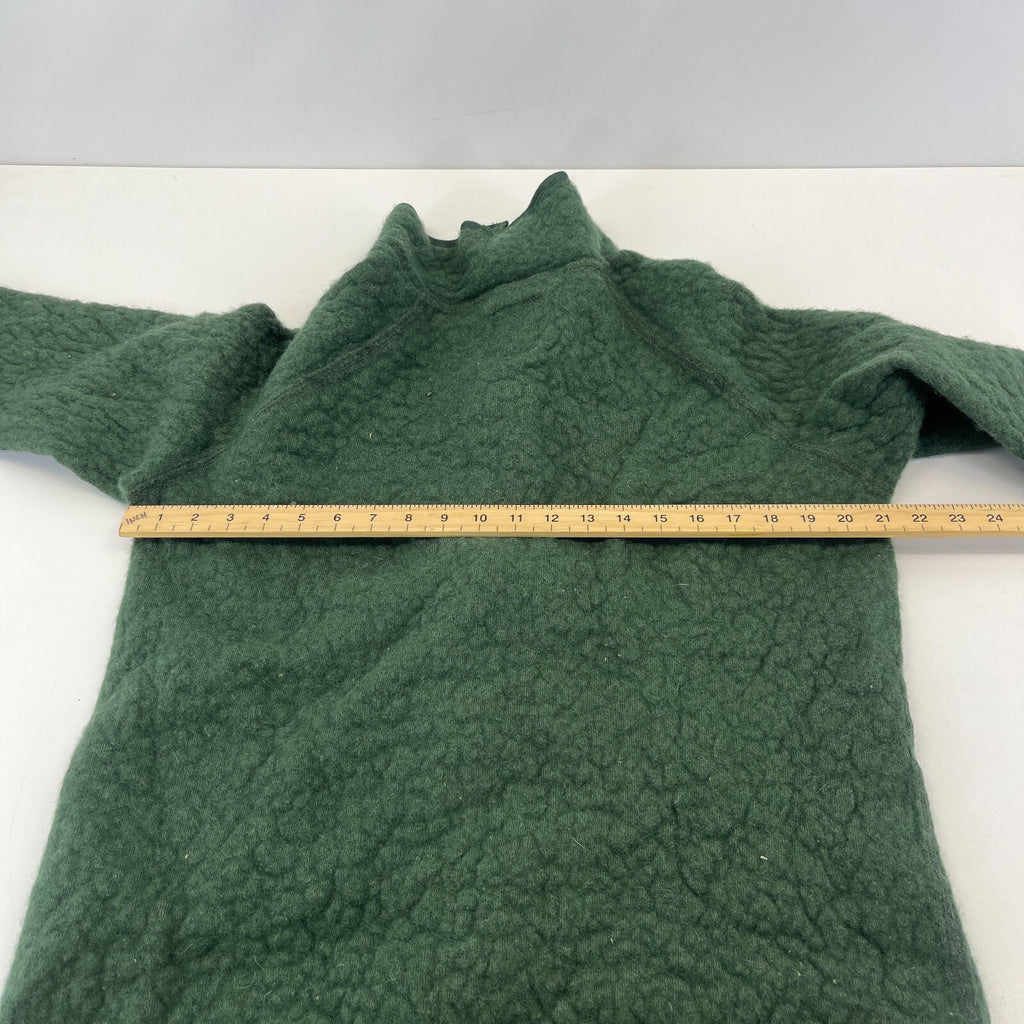 Vintage Dutch Army Fleece Jacket Olive Green size Medium