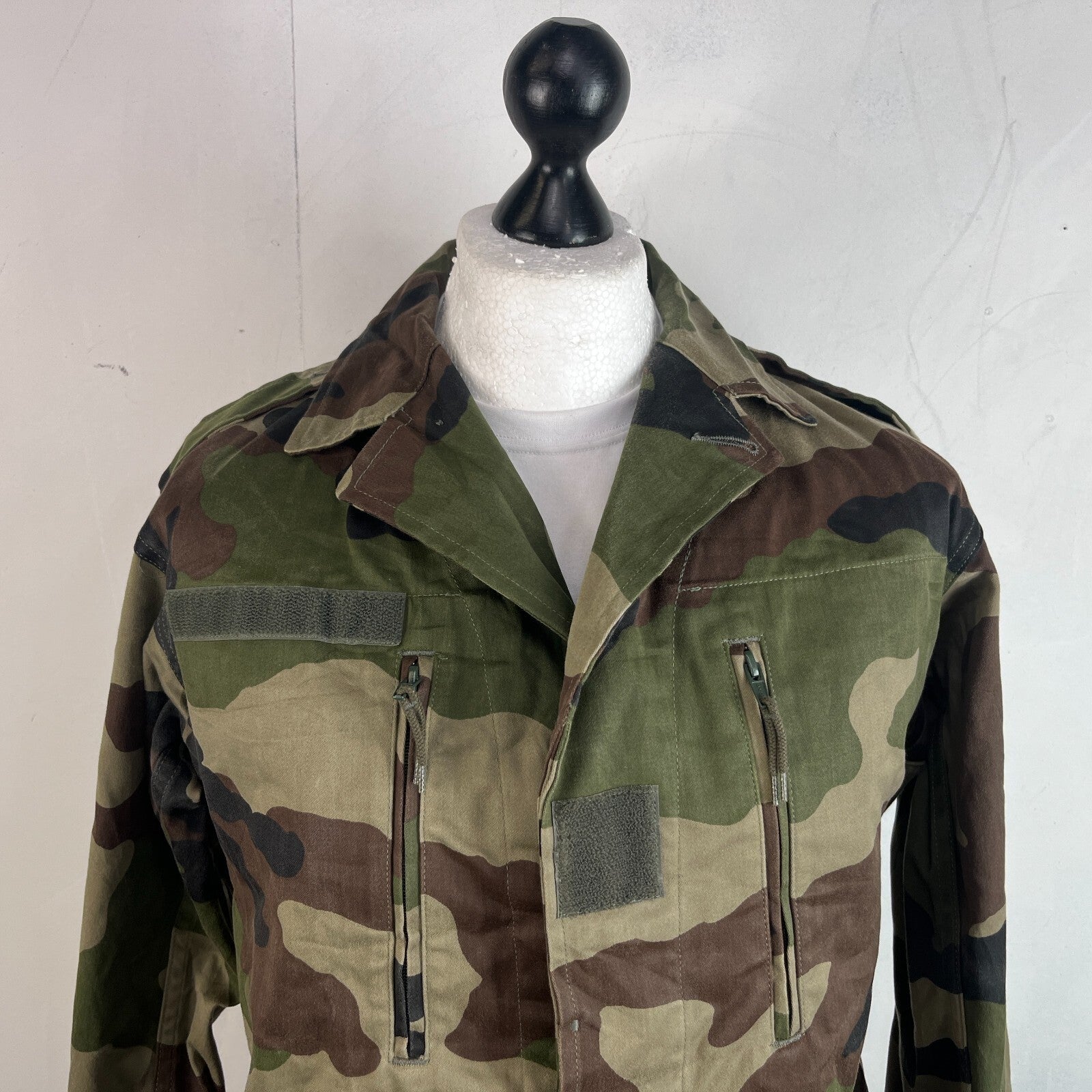 Vintage French Army Bomber Jacket Camo size 96C (M) Chore Military Utility Men