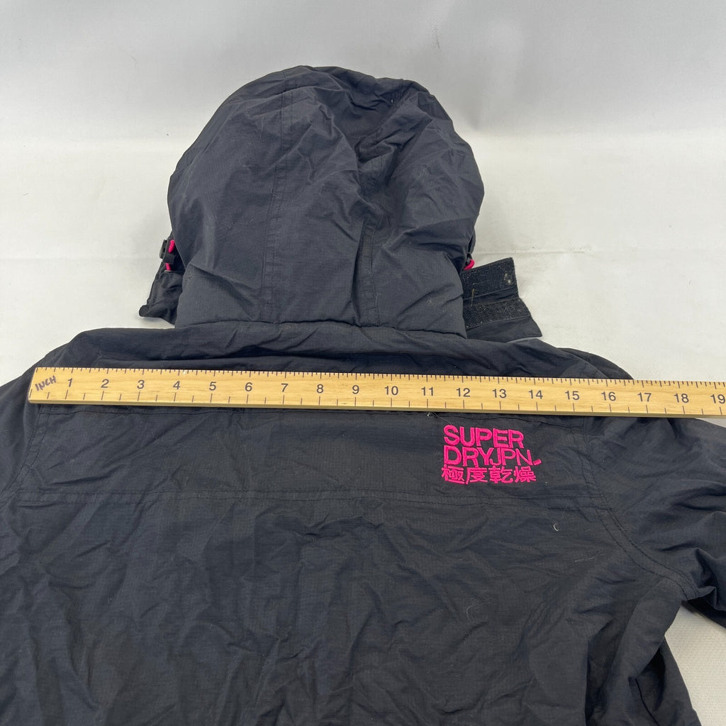 Superdry Professional Windcheater Jacket Women's size Small - Black / Pink