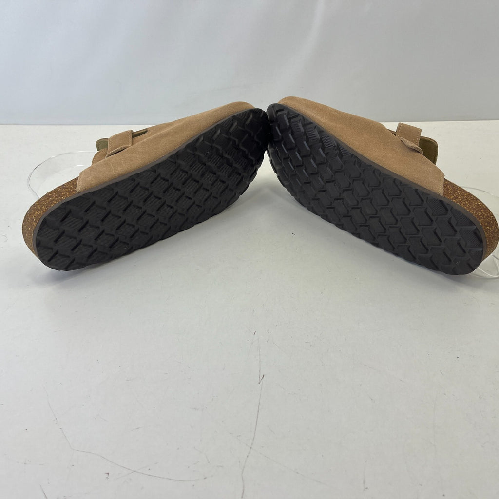 Qomfort Suede Leather Slide Sandals Sand Beige Men's size 11 EU 45 - New