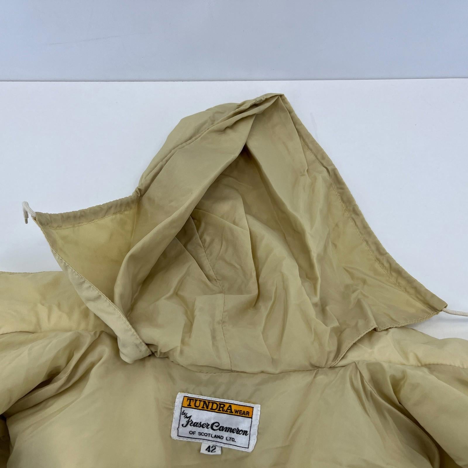 Vtg Tundra by Jasper Cameron Ski Jacket & Salopettes Set Beige size 42 Near Mint