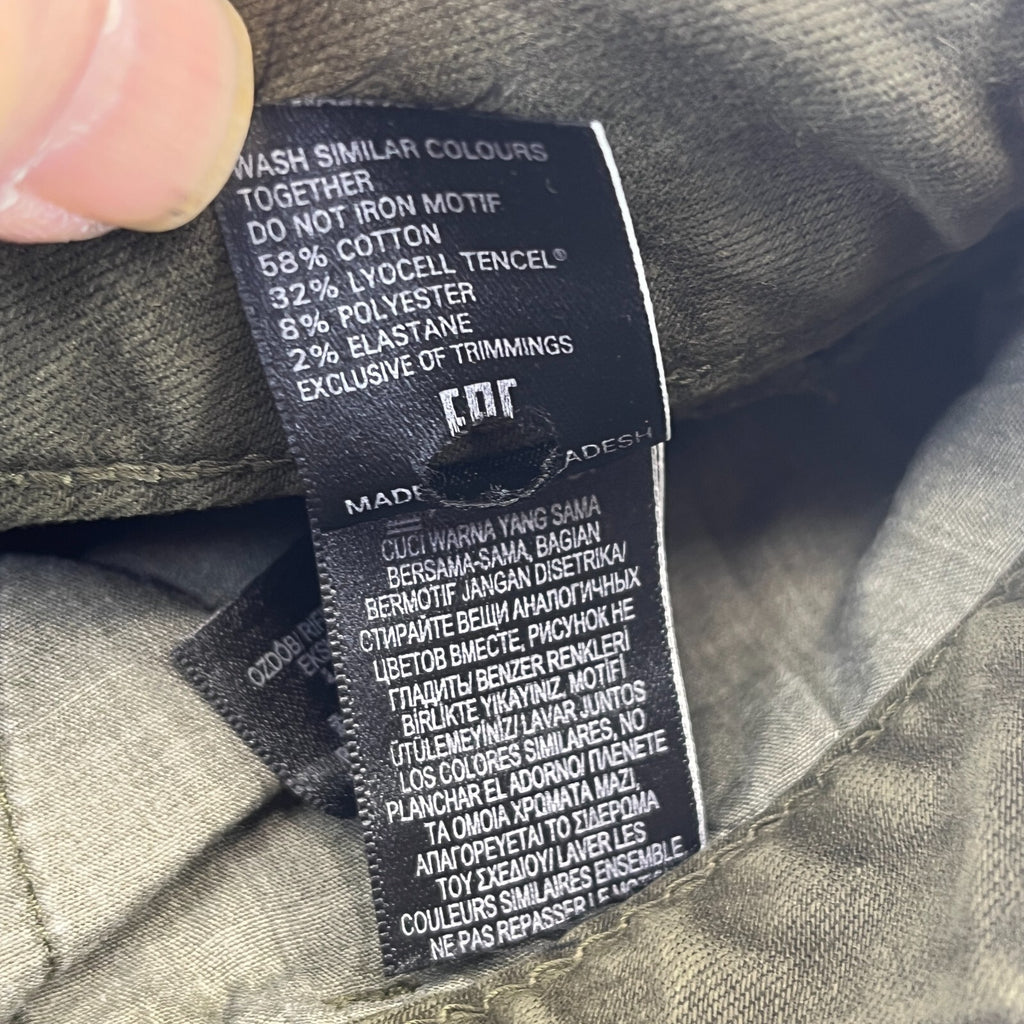 Marks & Spencer Khaki Green Super Skinny Jeans UK Women's size 10L - NWOT