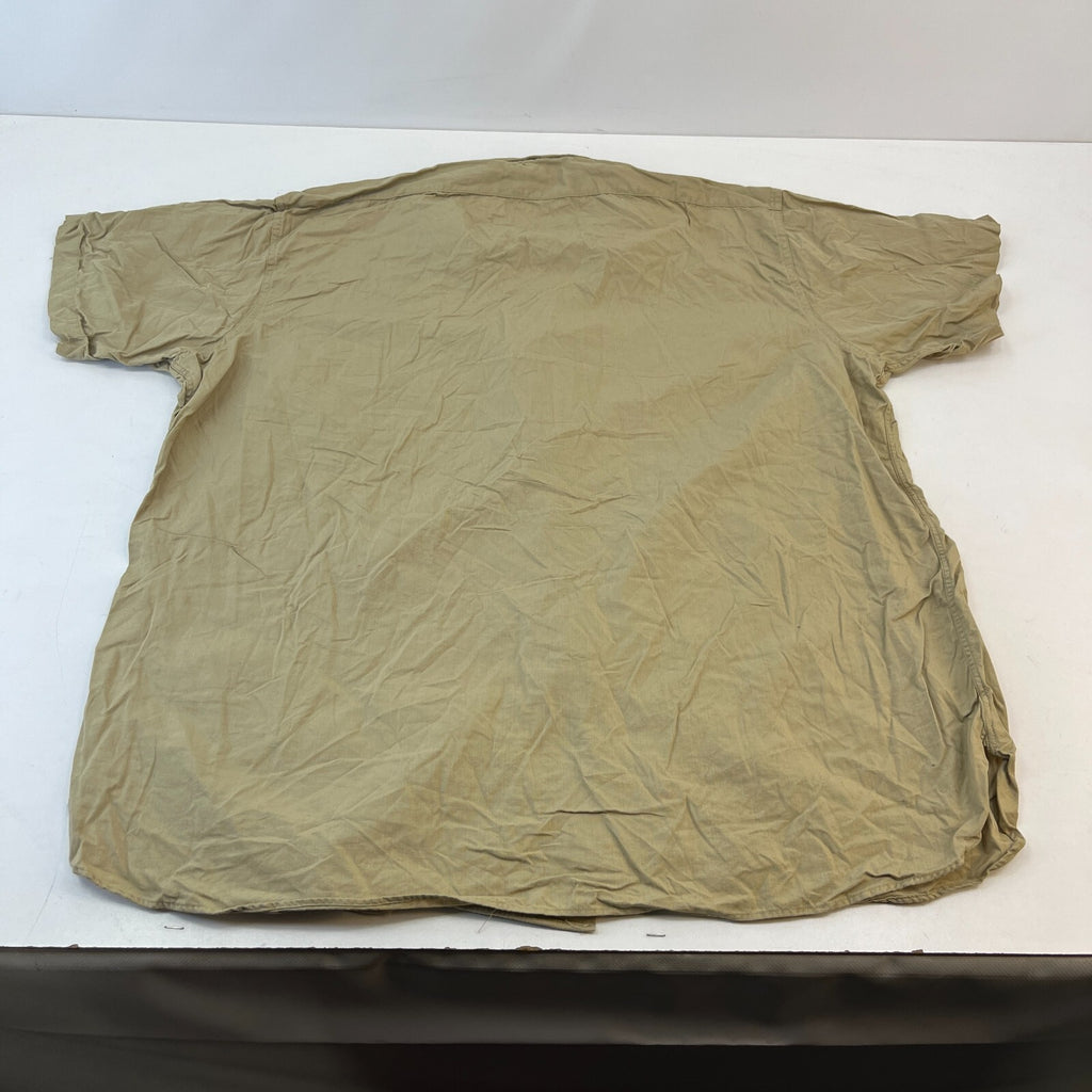 Vintage Elbeco USMC Marines Workwear Twill Shirt Short Sleeve US Military XL