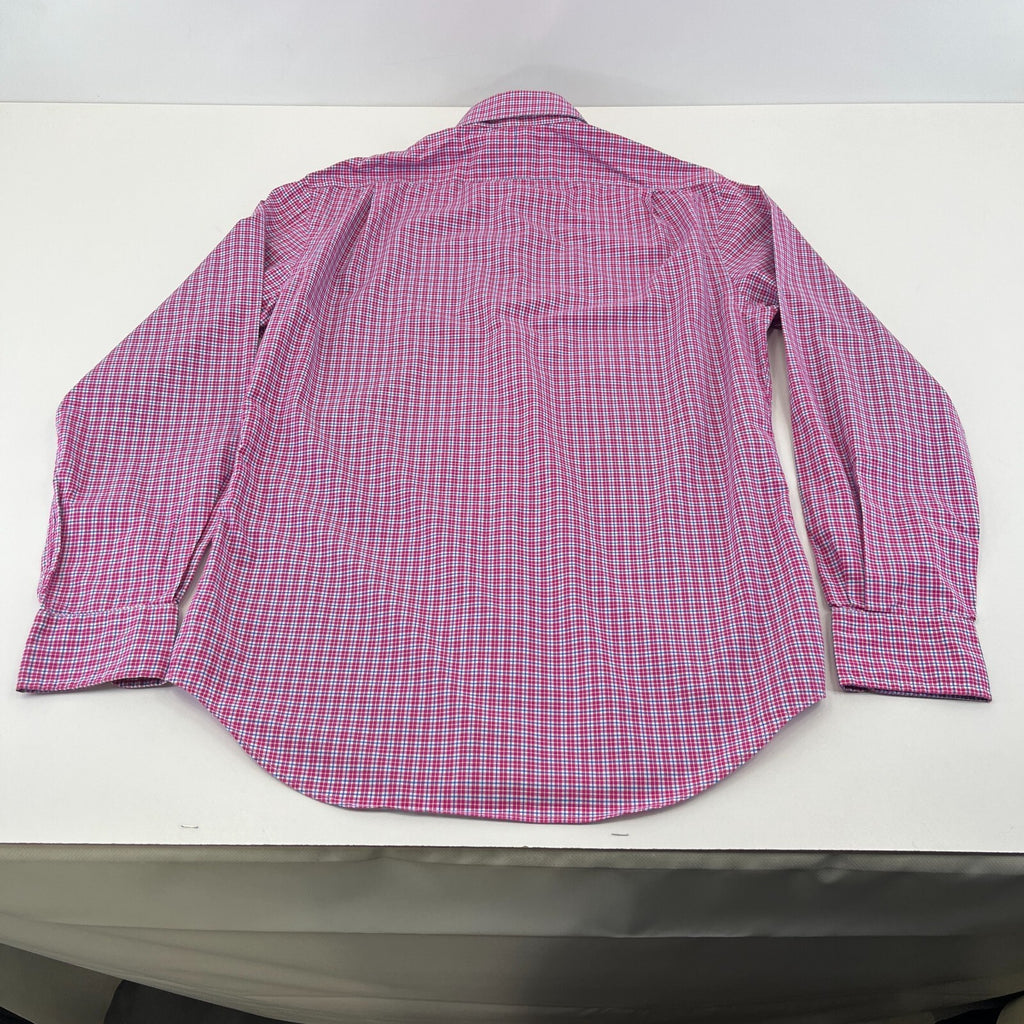 Polo Ralph Lauren Shirt Mens size M Red Check Cotton Button Up RL Pony