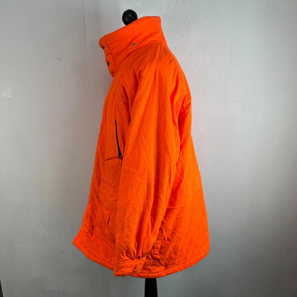 Johnson USA Thermal Quilted Chore Jacket Bright Orange US size XL