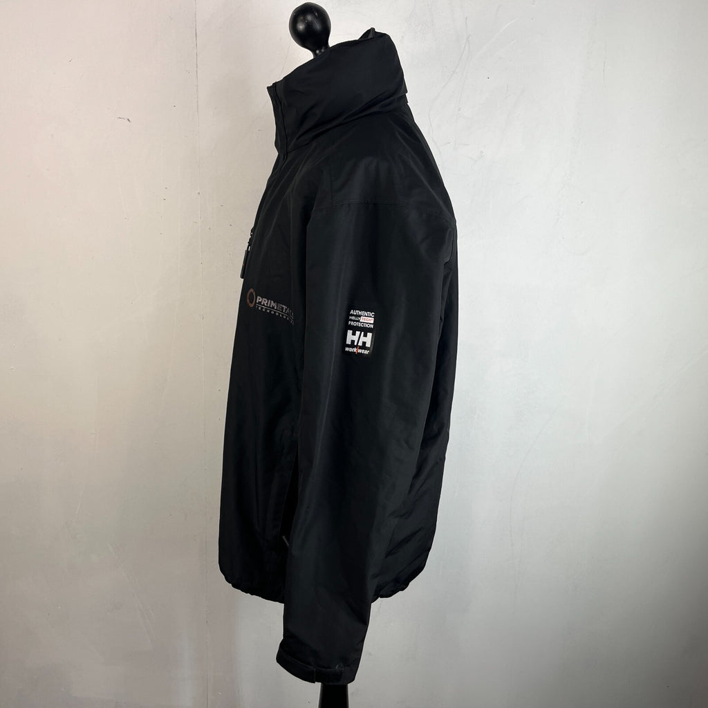 Helly Hansen Helly Tech Workwear Hooded Waterproof Jacket in Black size XL